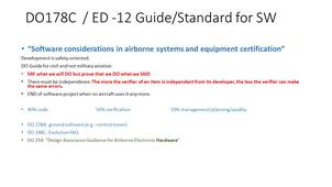 Standard aeronautique logiciel DO178
