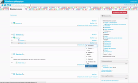 MOODLE - Supprimer du contenu d'un cours