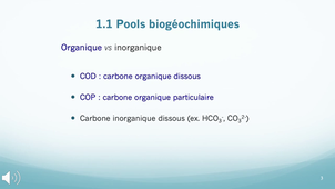 Biogéochimie: notions de base