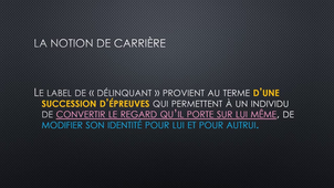 L'adhésion à un groupe de déviant