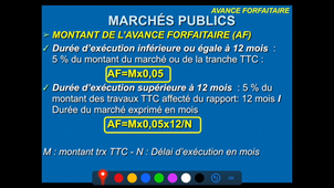 avance forfaitaire