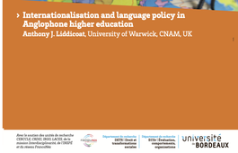 #3 - Internationalisation and language policy in Anglophone higher education Anthony J. Liddicoat