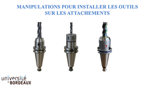 Manipulations pour installer les outils sur les attachements