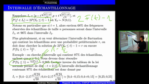 6.12 Probabilités Fluctuation d'échantillonnage 2 intervalle de fluctuation.mp4