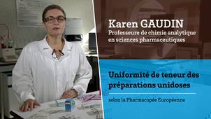 STEP Pratik'Biophar - Video 7 - Uniformité de teneur des préparations unidoses