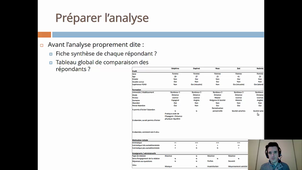 Mémoire M2 - Etudes qualitatives - 6 - Préparer l'analyse
