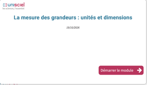 Physique : unités et dimensions