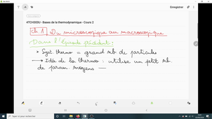 Thermo L2 Chimie - Cours2 - Video1