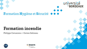 Hygiène et Sécurité / Formation incendie
