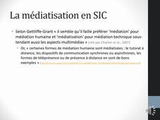 Médiatisation