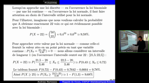 6.10 Probabilités loi normale et loi binomiale correction de continuité.mp4
