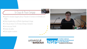 Journées d'étude Education et enseignement à la maternelle - Capucine Saupic