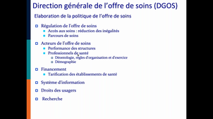 Autorités de tutelles et agences sanitaires - partie 1