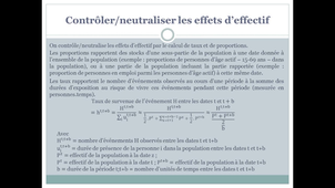 2.1.1 Les taux en démographie - présentation générale - les taux globaux