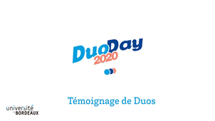 Duoday 2020 / Témoignage 2