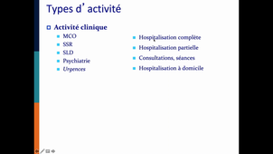 Etablissements de santé - Partie 1 - Types et missions