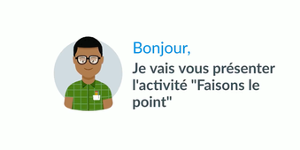 PFA - Consignes activité - Faisons le point