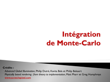 SIA : Intégration de Monte-Carlo (partie 2)