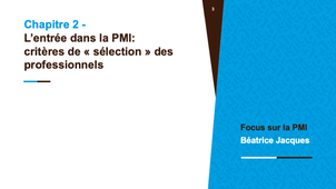 Focus sur la PMI - 2/4