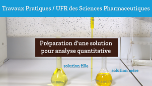 UE SAN TP / Préparation d'une solution pour analyse quantitative