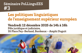 Séminaire PoLLinguEES #3 Les politiques linguistiques de l’enseignement supérieur européen -Tony Liddicoat -Débat
