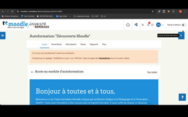 Autoformation Moodle - Intro