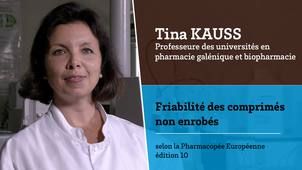 STEP Pratik'Biophar - Video 4 - Friabilité des comprimés non enrobés