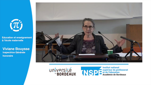 Journée d'étude Education et enseignement à la maternelle - Viviane Bouysse
