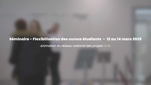 After movie Séminaire flexibilisation des cursus étudiants - Mars 2025
