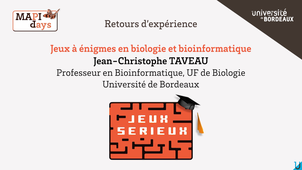 Jeux à énigmes en biologie et bioinformatique (par Jean-Christophe Taveau)