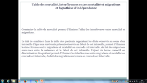 3.2.8 Construire la table de mortalité d'une génération - Compléments sur l'hypothèse d'indépendance