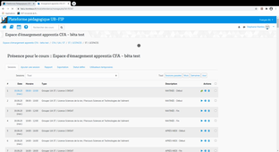 CFA Émargement en ligne Enseignant