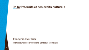 Audiance - De la fraternité et des droits culturels