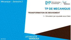 Modélisation Numérique et Analyse du Mouvement d'un Système Bielmanivelle à l'Aide du Logiciel Katia