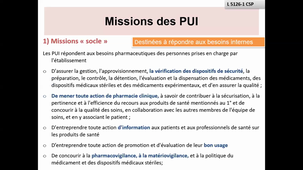Encadrement des pharmacies à usage intérieur. L. Tribaudeau