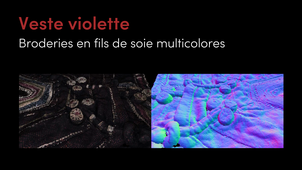 Textile(s) 3D / Veste violette