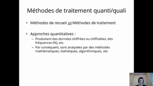 TER - Un point sur les méthodes de recueil et traitement de données en SHS