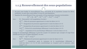 1.1.3 Le renouvellement des sous-populations