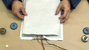 Mise en place tapis-thermocouple-valves et bâche à vide_VA