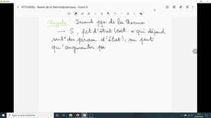 Thermo L2 Chimie - Cours6 - Video1