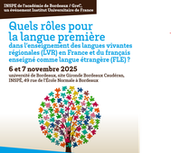jeudi 6 novembre matin salle 524/Quels rôle pour la langue première