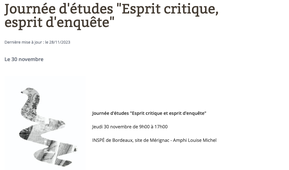 journée esprit critique: Raphaëlle Bats