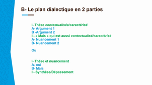 La structuration de la dissertation