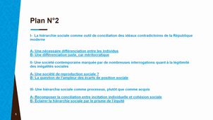 Traitement de 2 sujets sur le thème de la justice sociale