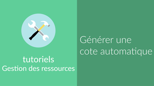 [Notice de fonds] Générer une cote automatique