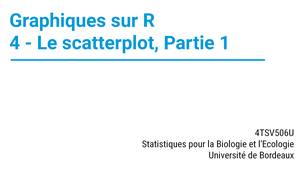 Archivé 2025-10-02 Graphiques avec R - Partie 4 - le Scatterplot, première partie