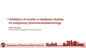 Validation of events in database studies on pregnancy pharmacoepidemiology