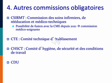 Etablissements de santé - Partie 2 - organisation