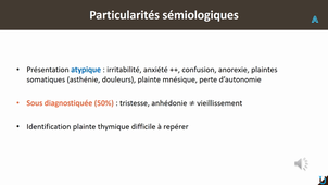 Dépression des personnes âgées