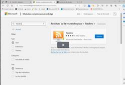S'abonner à des flux RSS avec Feedbro (Edge)
